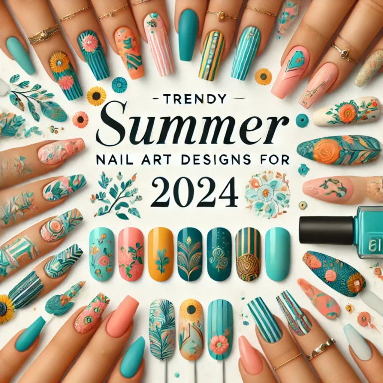 trendy summer nail art designs for 2024.